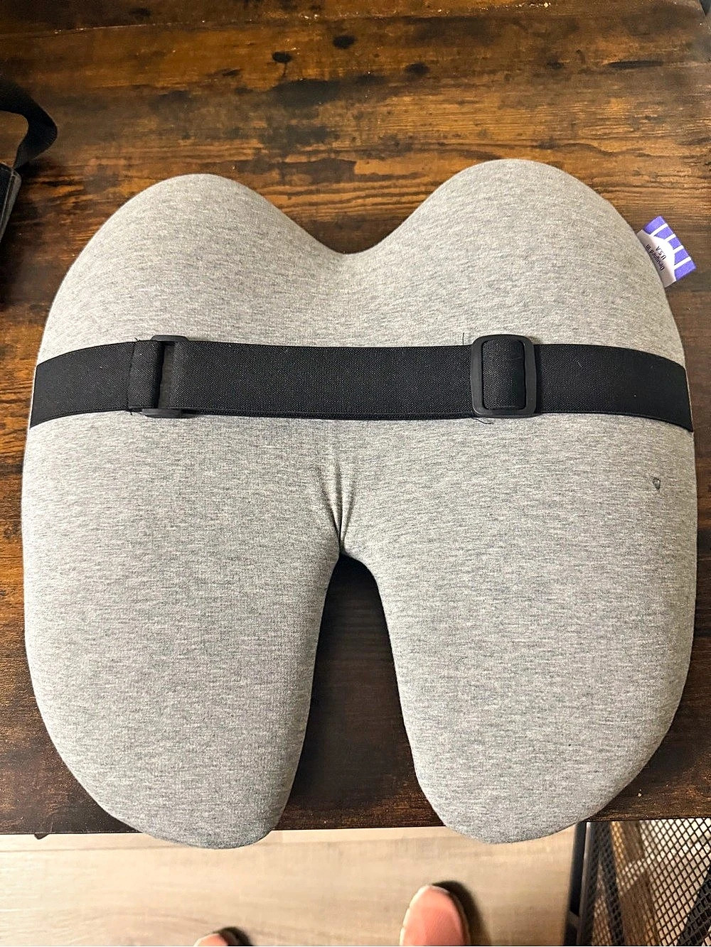 Cushion Lab Lumbar Pillow Gray & Black Seat Cushion